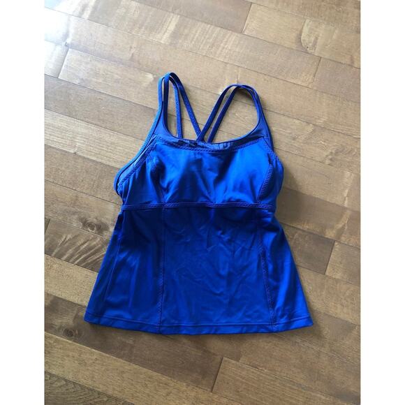 Land’s End 3-piece swim outfit Tankini, skort and rash guard size 8 petite - Picture 3 of 12